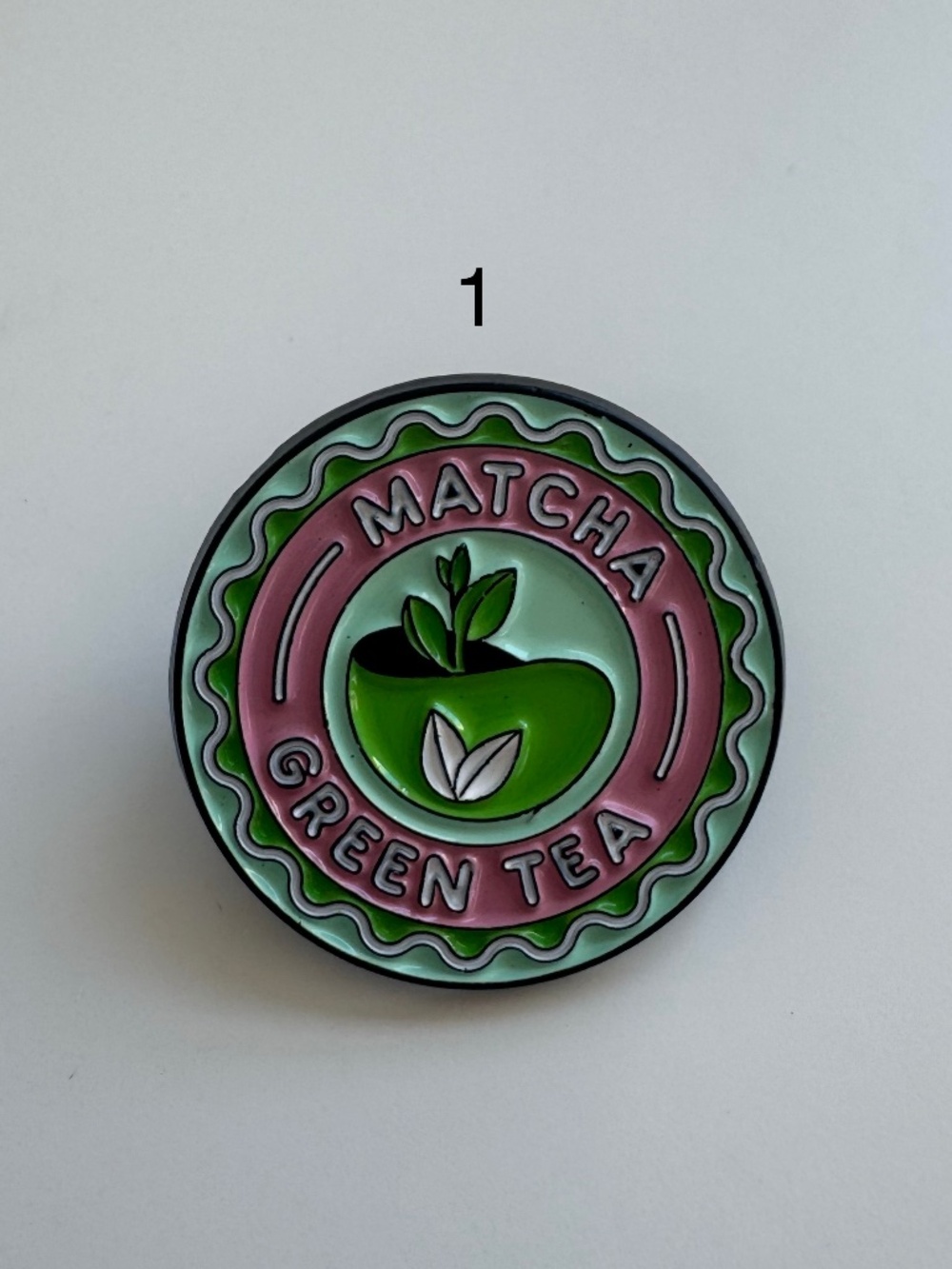 Matcha Lover Enamel Pin | Cute Green Tea & Cafe Aesthetic Gift - Picture 2 of 5